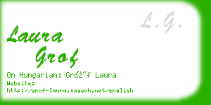 laura grof business card